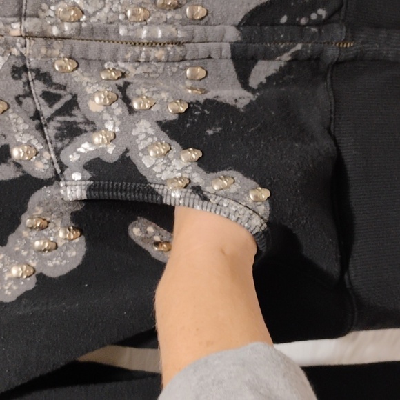 SALE! RARE! SMET Christian Audigier Vintage Y2K Skull Decor Full Zip Up Jacket - Picture 6 of 15